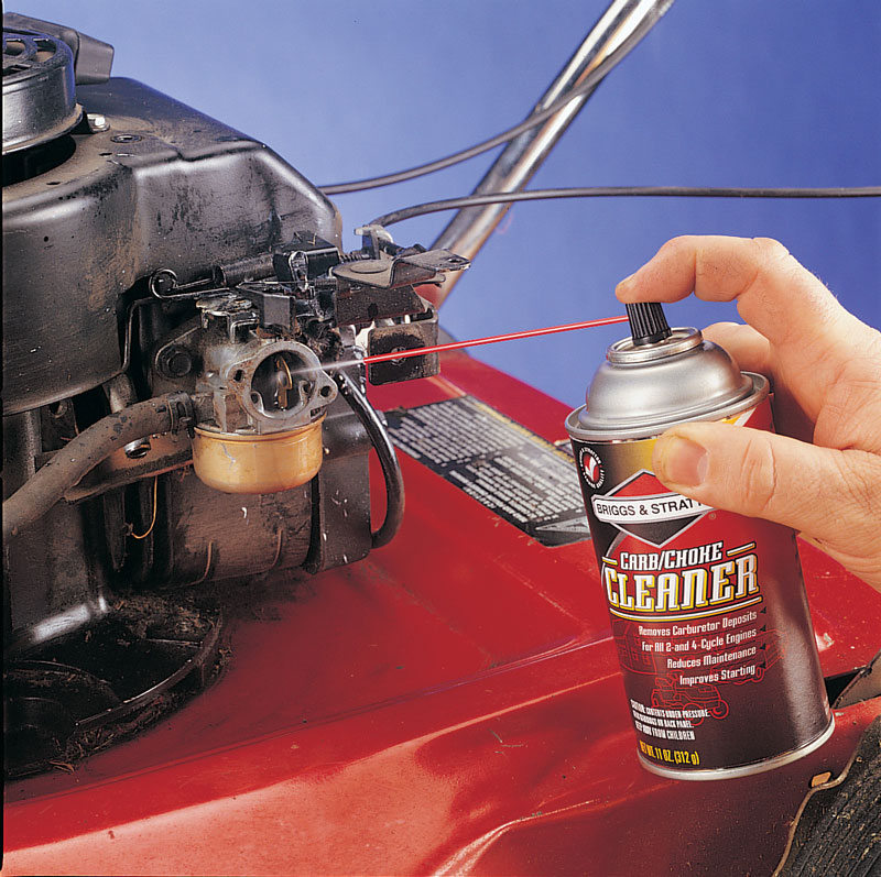 where is carburetor on riding lawn mower